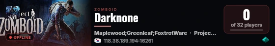 Darknone live status badge