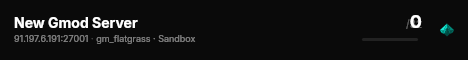 New Gmod Server live status badge