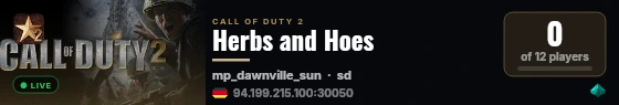 Herbs and Hoes live status badge