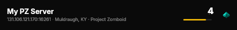 My PZ Server live status badge
