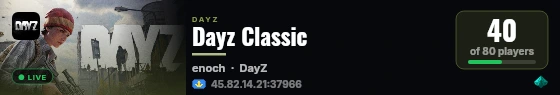 Dayz Classic live status badge