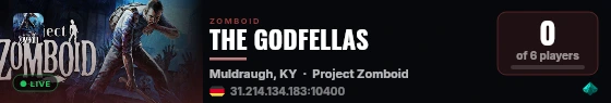 THE GODFELLAS live status badge