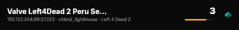 Valve Left4Dead 2 Peru Server (srcds1014-lim1.251.209) live status badge