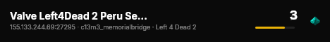 Valve Left4Dead 2 Peru Server (srcds1014-lim1.251.281) live status badge