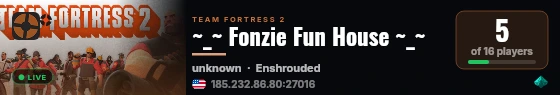 ~_~ Fonzie Fun House ~_~ live status badge