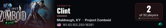 Clint live status badge