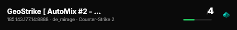 GeoStrike [ AutoMix #2 - Live 3:0 ] GeoStrike.GE live status badge