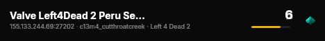 Valve Left4Dead 2 Peru Server (srcds1014-lim1.251.188) live status badge