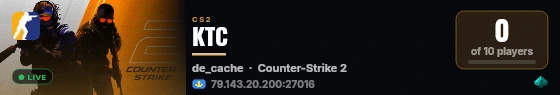 KTC live status badge