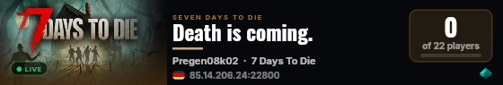 Death is coming. live status badge