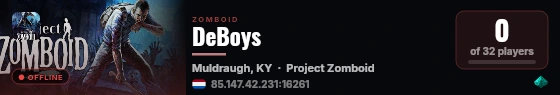 DeBoys live status badge