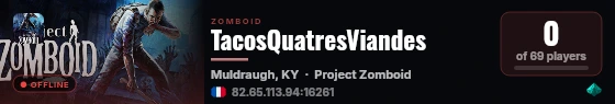 TacosQuatresViandes live status badge