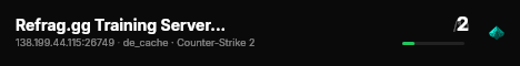 Refrag.gg Training Server (Player) live status badge
