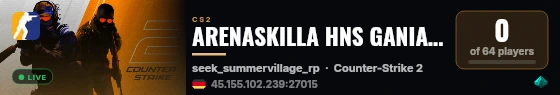 ARENASKILLA HNS GANIANY live status badge