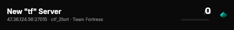 New "tf" Server live status badge