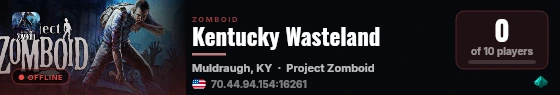 Kentucky Wasteland live status badge