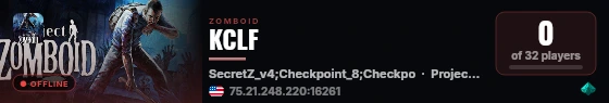 KCLF live status badge
