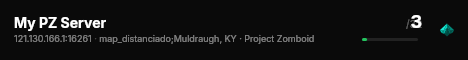 My PZ Server live status badge