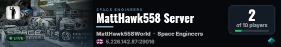 MattHawk558 Server live status badge