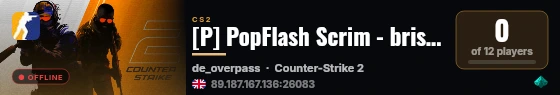 [P] PopFlash Scrim - bristol - 12 live status badge