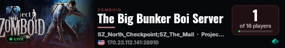 The Big Bunker Boi Server live status badge