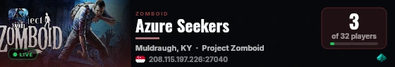 Azure Seekers live status badge