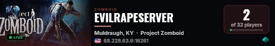 EVILRAPESERVER live status badge