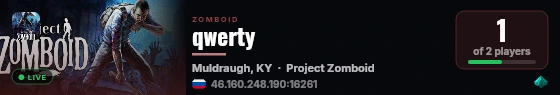qwerty live status badge