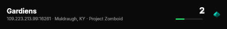 Gardiens live status badge