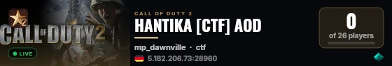 HANTIKA [CTF] AOD live status badge