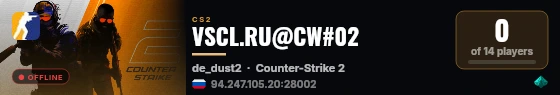 VSCL.RU@CW#02 live status badge