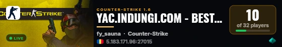 YAC.INDUNGI.COM - BEST GUNGAME live status badge