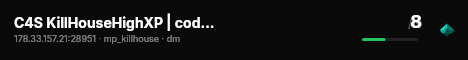 C4S KillHouseHighXP | cod4-server.com live status badge