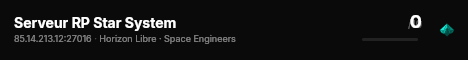 Serveur RP Star System live status badge