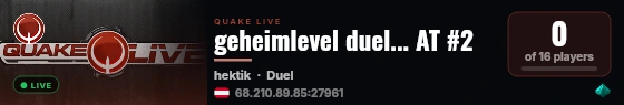 geheimlevel duel... AT #2 live status badge