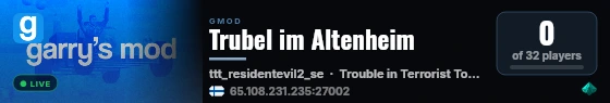 Trubel im Altenheim live status badge