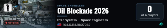 Oil Blockade 2026 live status badge