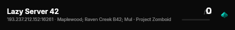 Lazy Server 42 live status badge