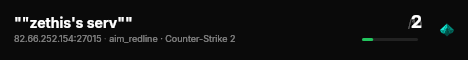 ""zethis's serv"" live status badge