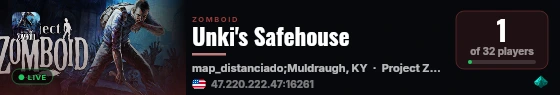 Unki's Safehouse live status badge