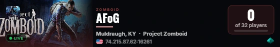 AFoG live status badge