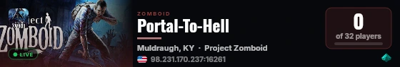 Portal-To-Hell live status badge