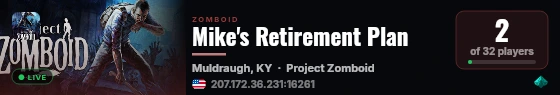Mike's Retirement Plan live status badge
