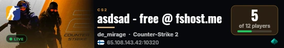asdsad - free @ fshost.me live status badge