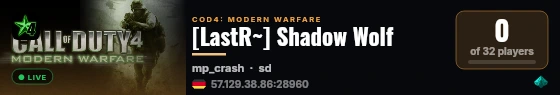 [LastR~] Shadow Wolf live status badge
