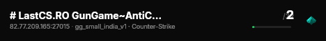 # LastCS.RO GunGame~AntiCheat~2xJump~SpawnProtect~1000FPS live status badge