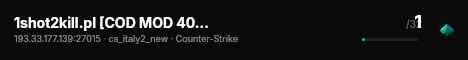 1shot2kill.pl [COD MOD 401 | FREE LVL | FREE VIP | SKINY] live status badge