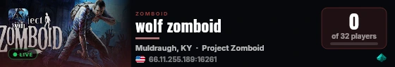 wolf zomboid live status badge
