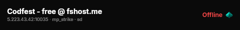 Codfest - free @ fshost.me live status badge