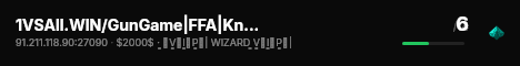 1VSAll.WIN/GunGame|FFA|KnIfE MoD live status badge